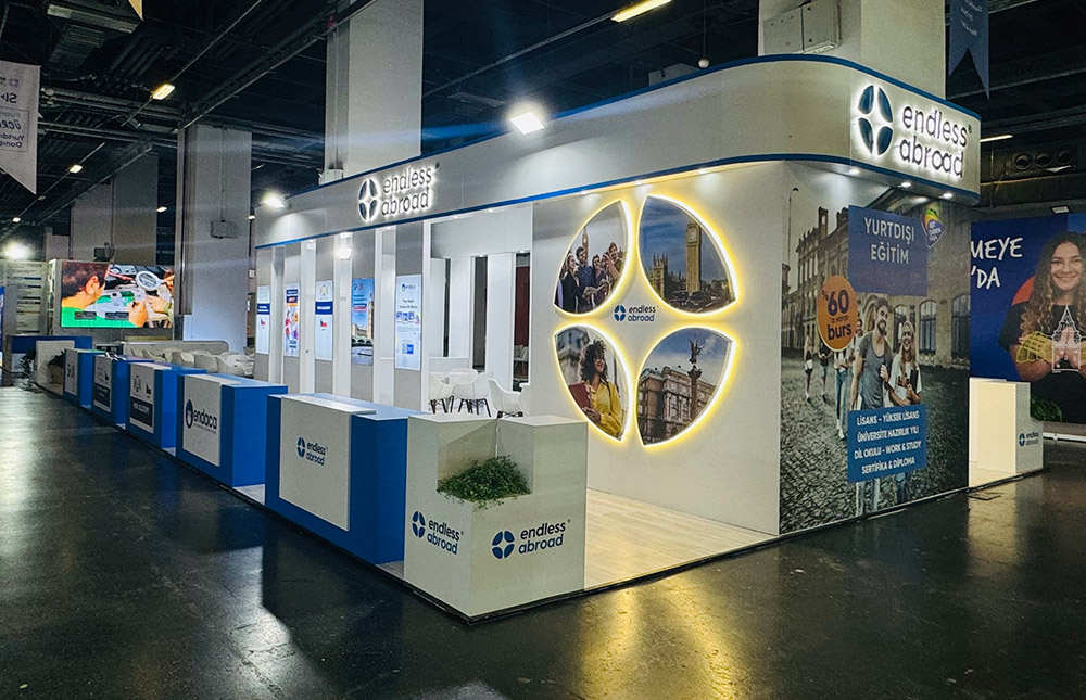 Endless Abroad Üniversite Tercih Günleri Stand Tasarımı | TRN Expo - Fuar ve Stand Hizmetleri