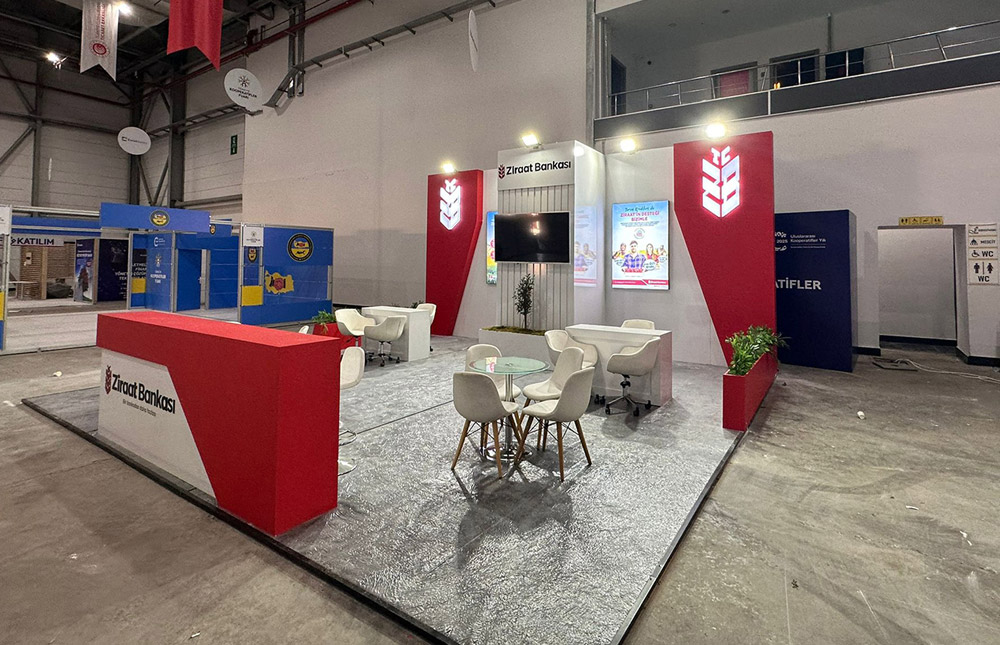 Ziraat Bankası Erzurum Tarım Fuarı Stand Tasarımı | TRN Expo - Fuar ve Stand Hizmetleri